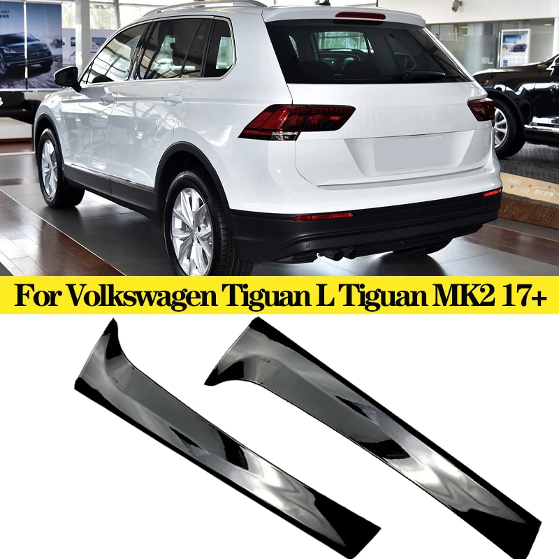 

For Volkswagen VW Tiguan L Tiguan MK2 2017+ Car Rear Window Side Spoiler Canard Splitter Trim Spoilers Gloss Black Accessories