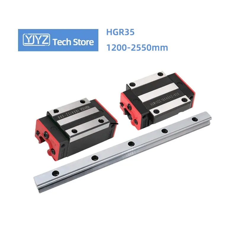 

1 шт. HGR35 линейная направляющая, длина 1200-2550 мм + 2 шт. HGH35HA/HGW35HA/HGH35CA/HGW35CC, блок слайдера, детали станков с ЧПУ