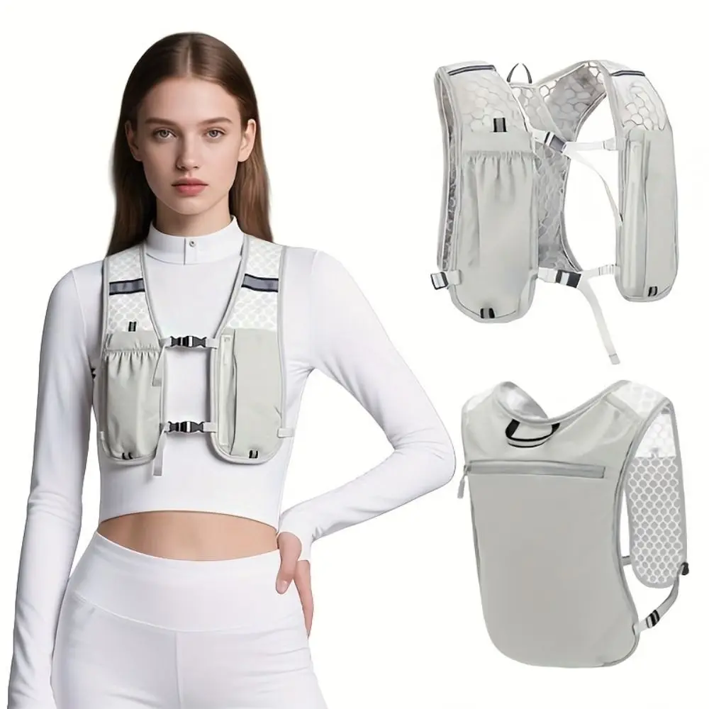 

Waterproof Reflective Running Vest Pack Adjustable Breathable Running Hydration Vest Bag Convenient Multifunctional