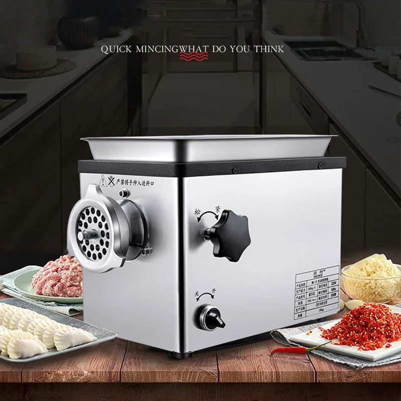 Commercial High-Power Meat Grinder Meat Grinder Mixer Commercial Usage Chicken Pork Fresh Sausage Meat Grinding Machine