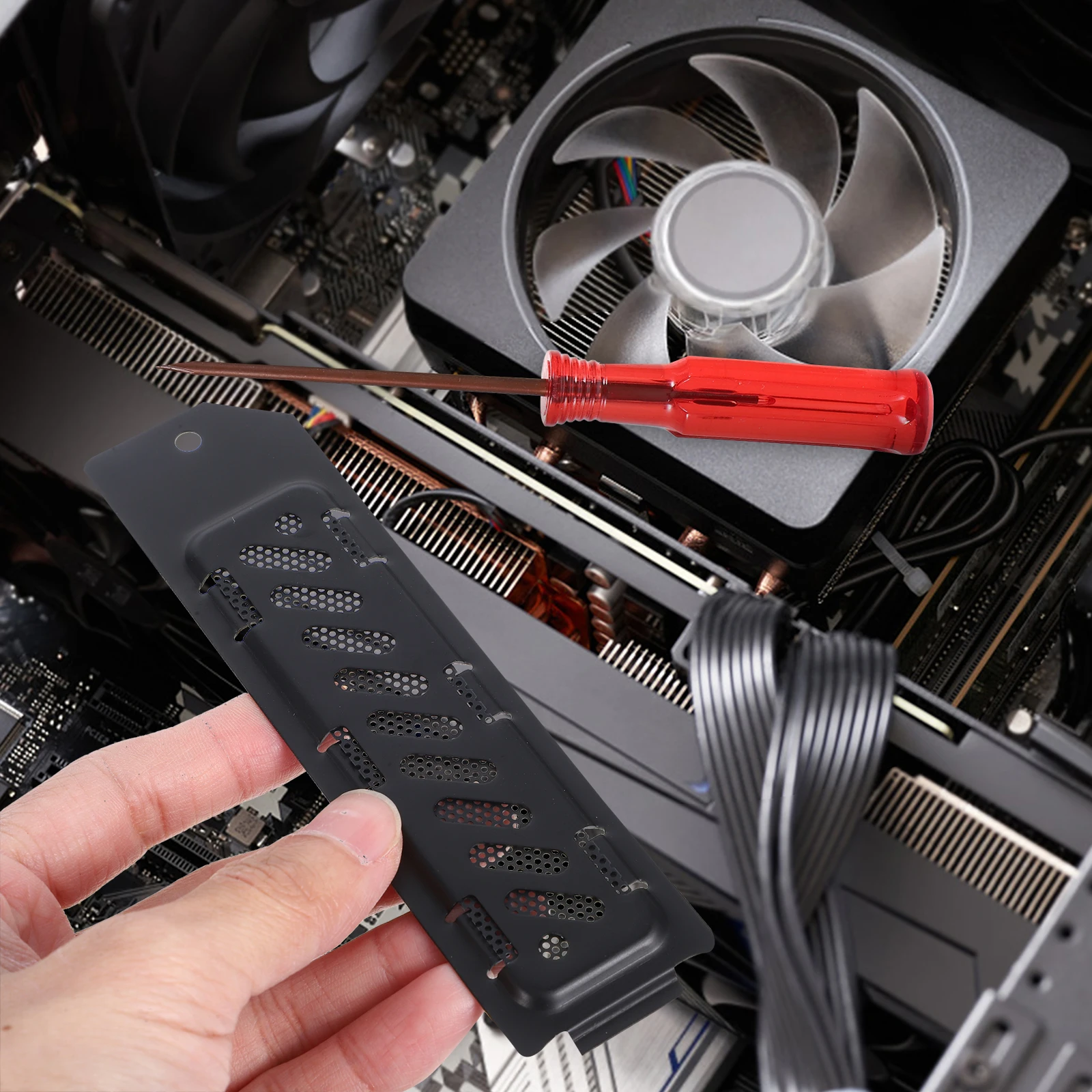 

Aluminum Alloy Game Console Protective Cover Ssd Dustproof Cap Durable Accessories Brush Screwdriver Metal Cover Solid