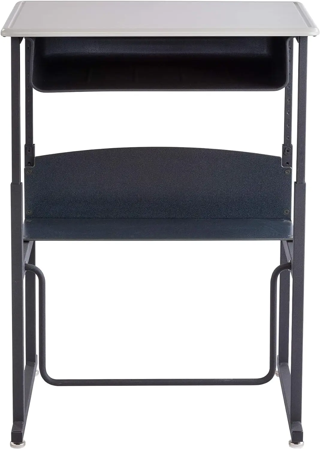 Stand-Up Desk e ADHD Footrest Bar, Desktop Standard, Kids Standing Desk, sem Book Box e Pêndulo Swinging, Fidgeting Bar