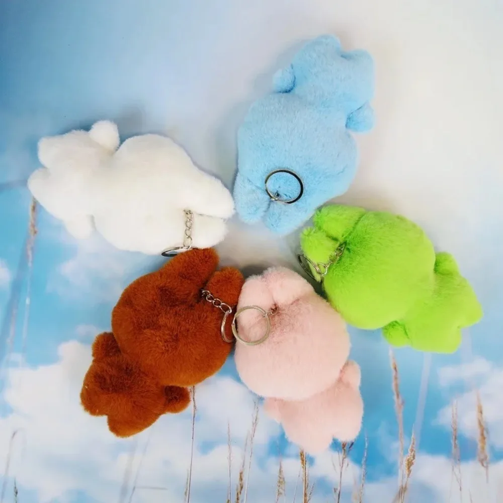 5 개/몫 토끼 플러시 장난감 Kawaii 흰 토끼 플러시 장난감 베개 어린이 열쇠 고리 액세서리 인형 선물 장난감