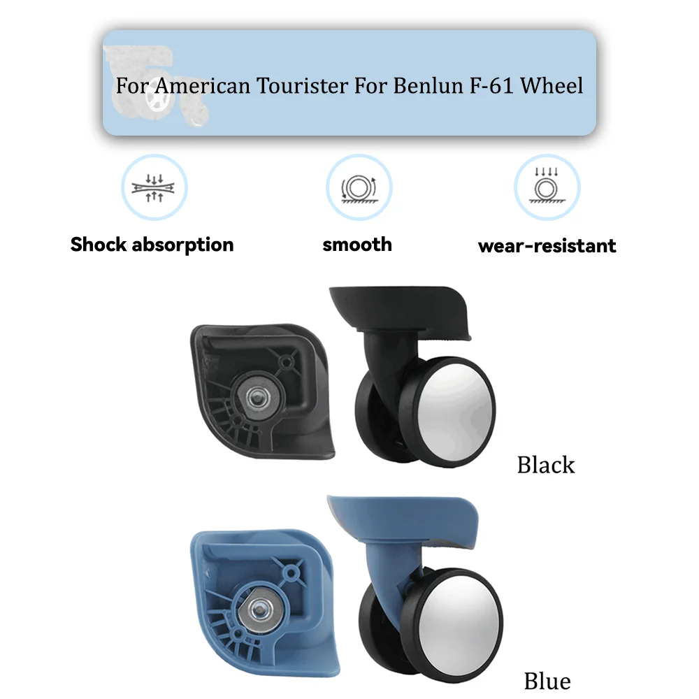 

For American Tourister For Benlun F-61 Universal Wheel Replacement Suitcase Silent Smooth Shock Absorbing Rotating Accessories