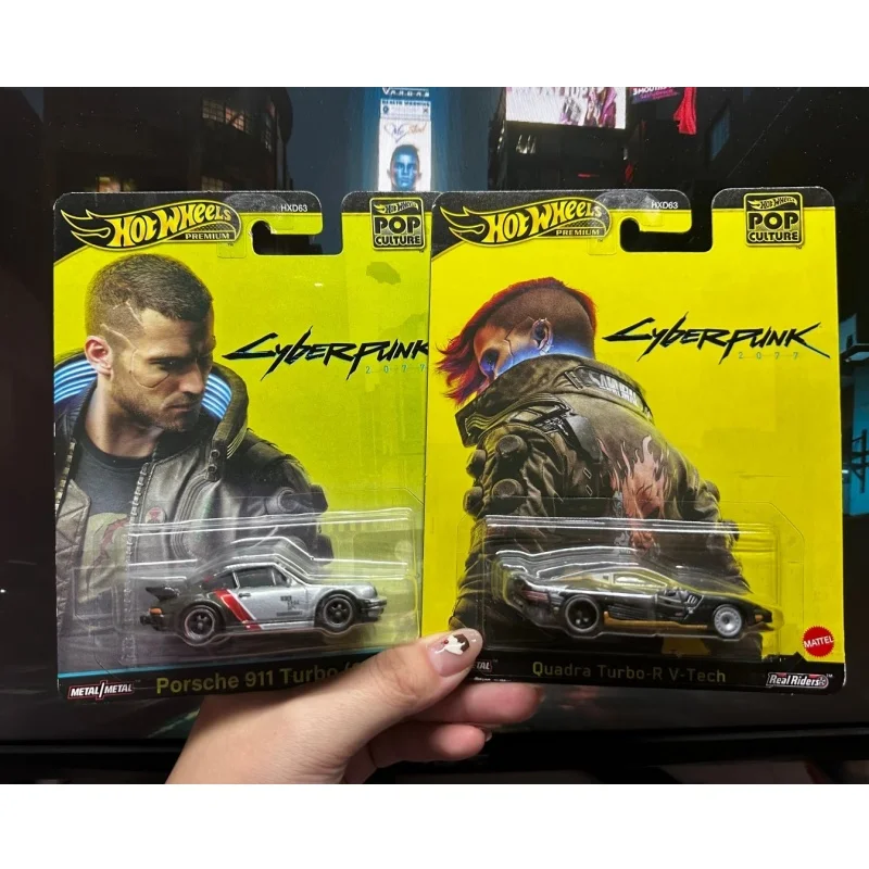 

В наличии Hot Wheels Gold Label HXD63 POP Culture Cyberpunk 2077 Serise 1:64 Литая под давлением модель автомобиля Игрушечный Porsche Surprise Игрушечные автомобили