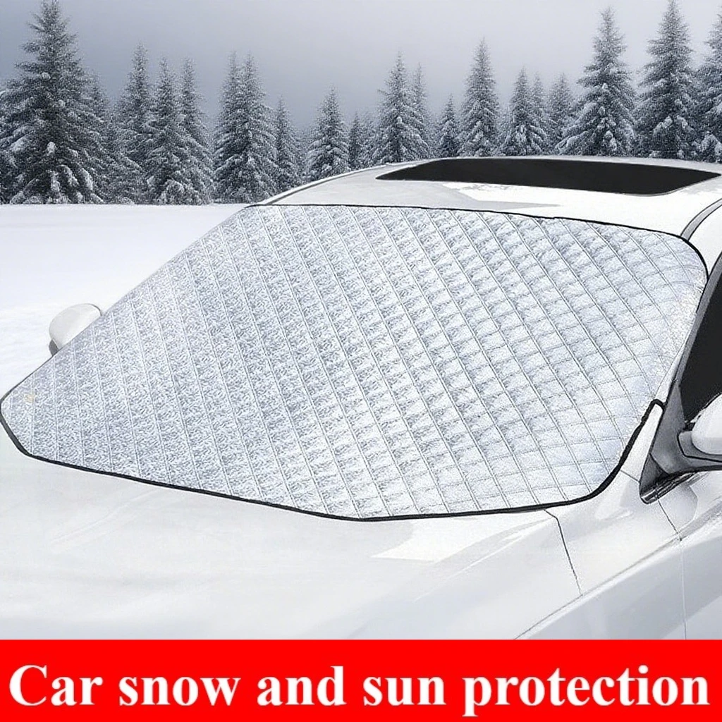 Car Windshield Mirror Reflective Bar Cover Sun Shade Protector Winter Snow Ice Rain Dust Frost Guard Aluminium Film Universal