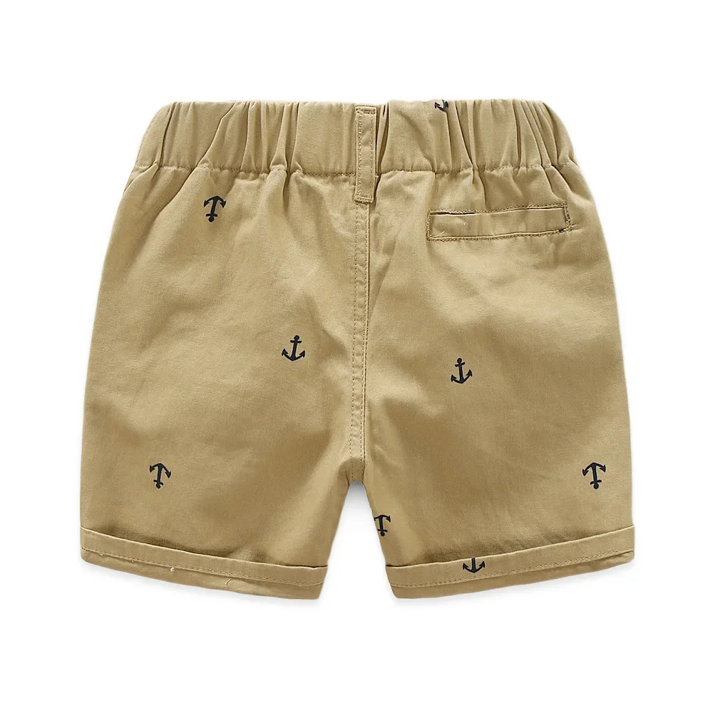 2-9 Years Children Shorts Toddler Kids Short Pant Summer Cotton Anchor Boys Beach Shorts  Leisure Capris  Baby Clothing  KF553