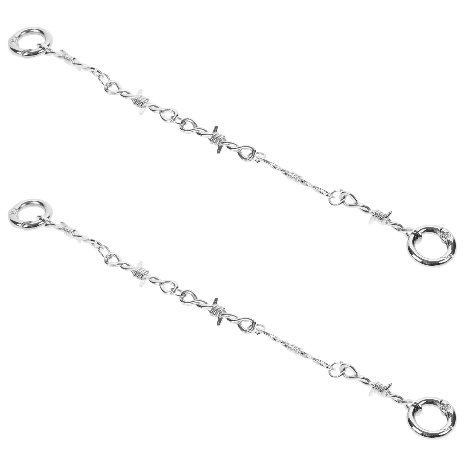 

Silver Sandals Chains Accessories Shoe Decoration Charms Clogs Decorations Zinc Alloy Punk Shoes Diy Decorative