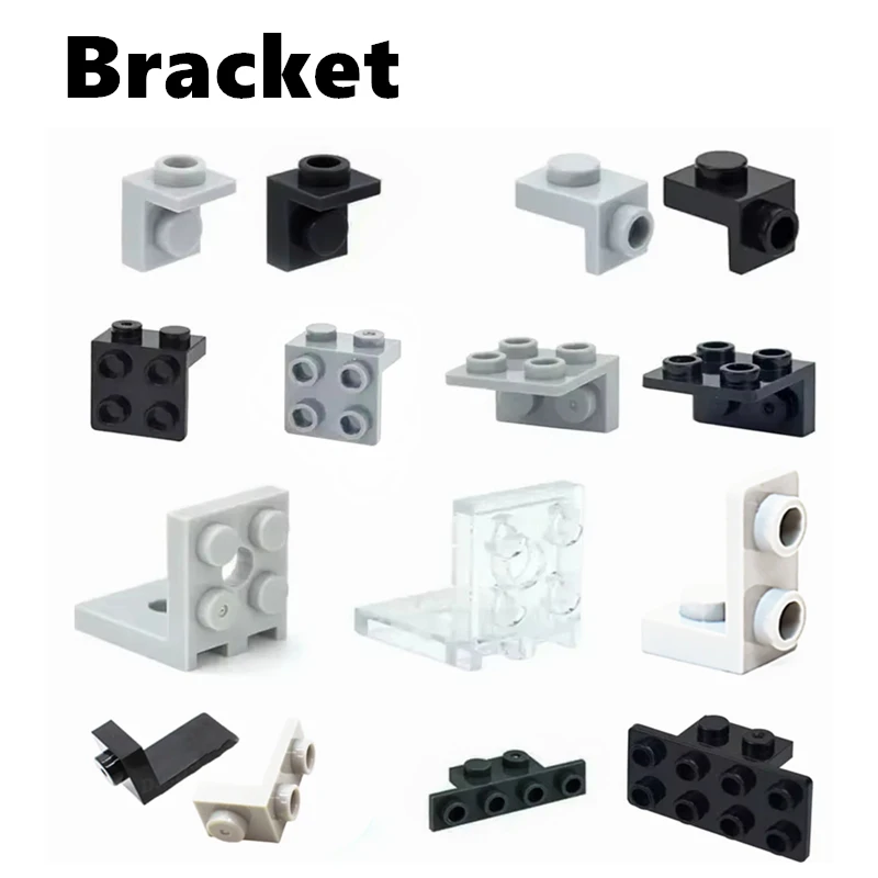

MOC Building Block Changeover Wall Panel Bracket Corner Connectors Toy Compatible 21712 44728 3956 99207 36841 36840 99781 99780