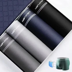 4Pcs Boxer Shorts Men's Underwear Sexy Panties Cotton Boxers Man Underpants Male Shorts Homme U Convex Lingerie Wholesale Lots