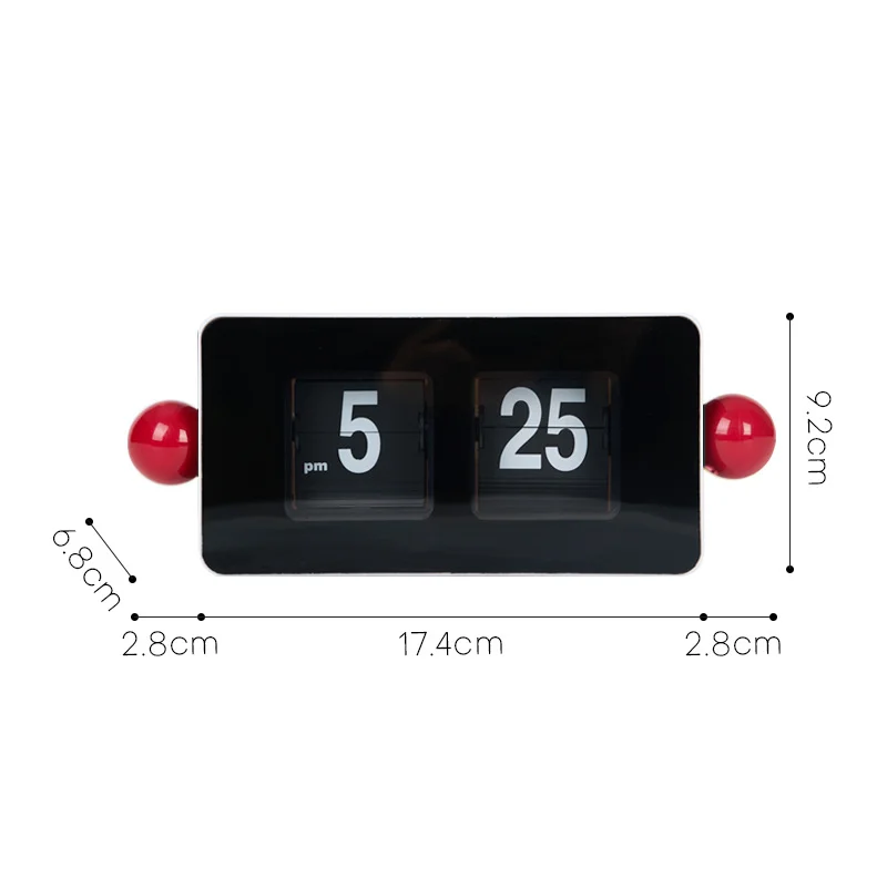 Automatic Page-Flipping Digital Clock Creative Modern Minimalist Desktop Decor for Living Room Bedroom Study