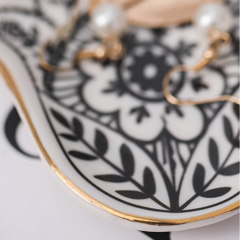 Storage Trays Jewelry Tray Trinket Dish Ring Dish Ceramic Trinket Plate Small Decorative Jewelry Plate Gift for Girl Mom image 4