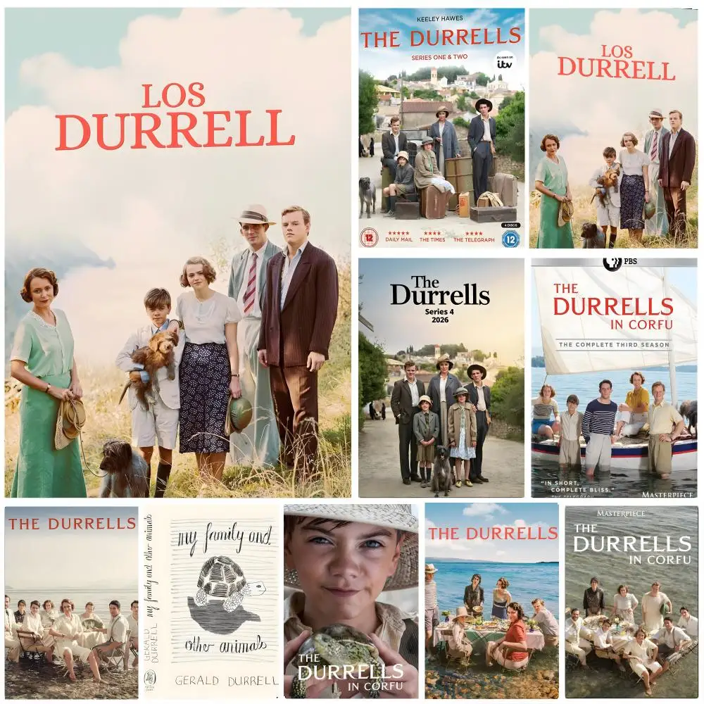 Poster HD art, waterproof, sticky wall, home decoration (living room, bedroom, bar), aesthetic TV Series The D-Durrells