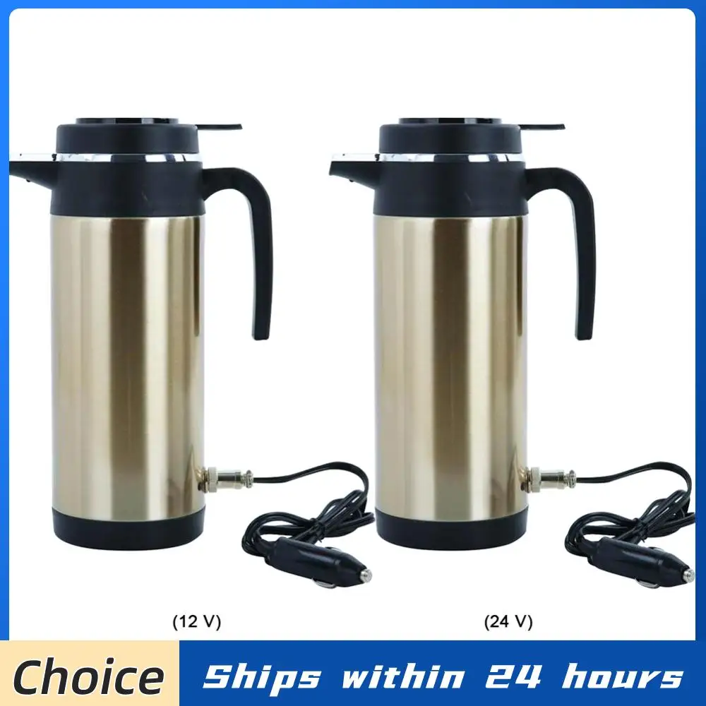 

1200 ML Car Hot Kettle Portable Water Heater Large Capacity 12/24 V Leak-Proof Design Auto Shut Off Fast Boiling for Travel Home