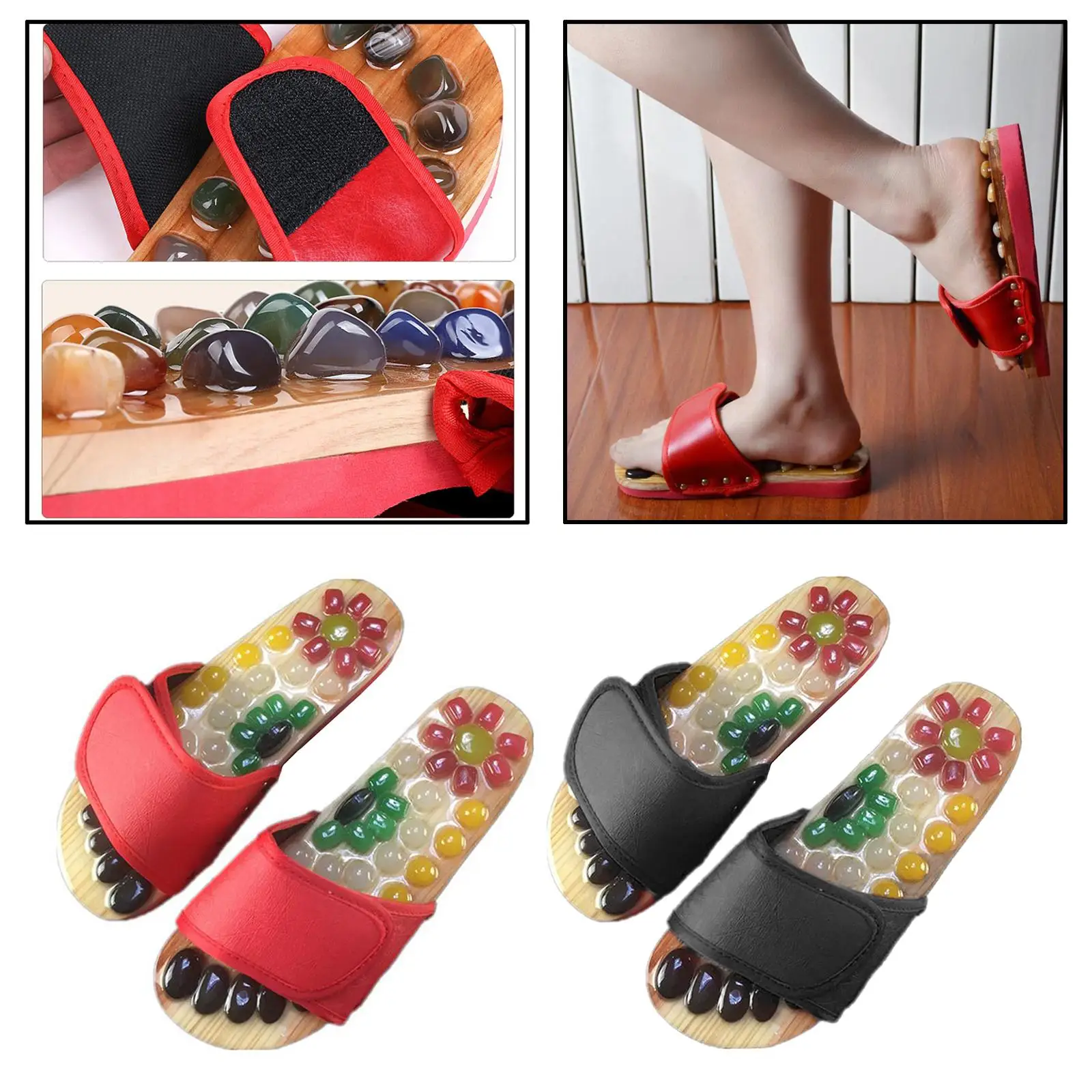 Reflexology Foot Massager Acupressure Massage Slippers Sandals