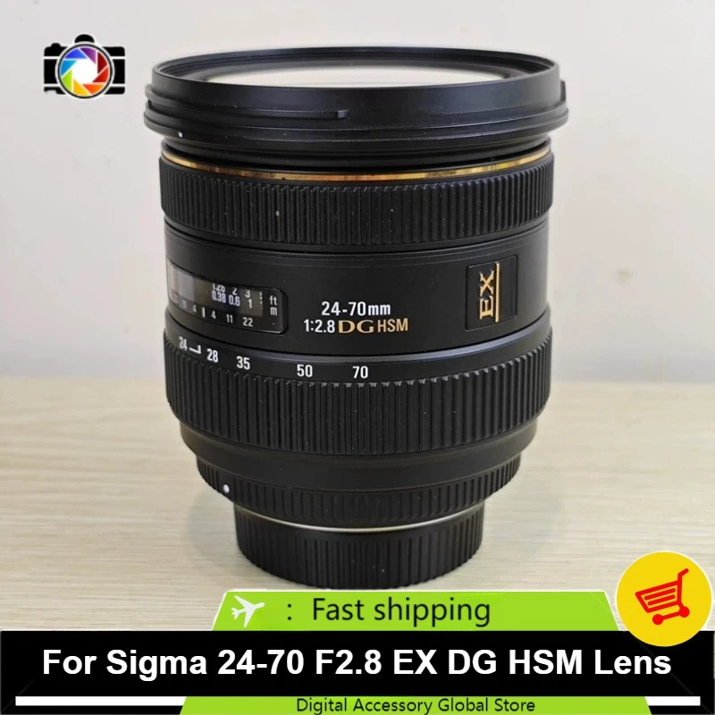 

95% New Genuine For Sigma 24-70mm F2.8 EX DG HSM Lens Full Frame Standard Zoom Constant F2.8 Aperture for DSLR Camera