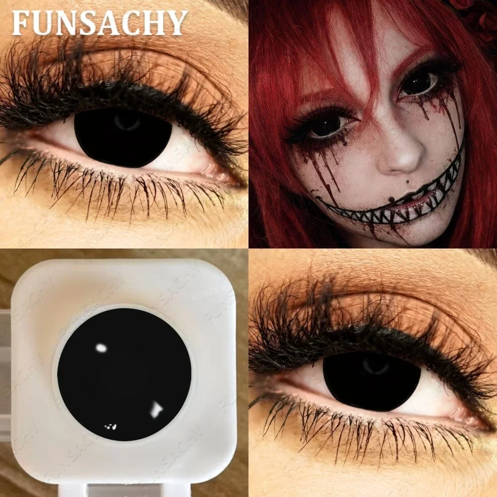 FUNSACHY 2 Stück Froya Cosplay Kontaktlinsen für Halloween, grüne und lila Linsen, Anime-Cosplay-Make-up, weiche Kontaktlinsen, rote Vampir-Augen-Kontaktlinsen. – Detail 7