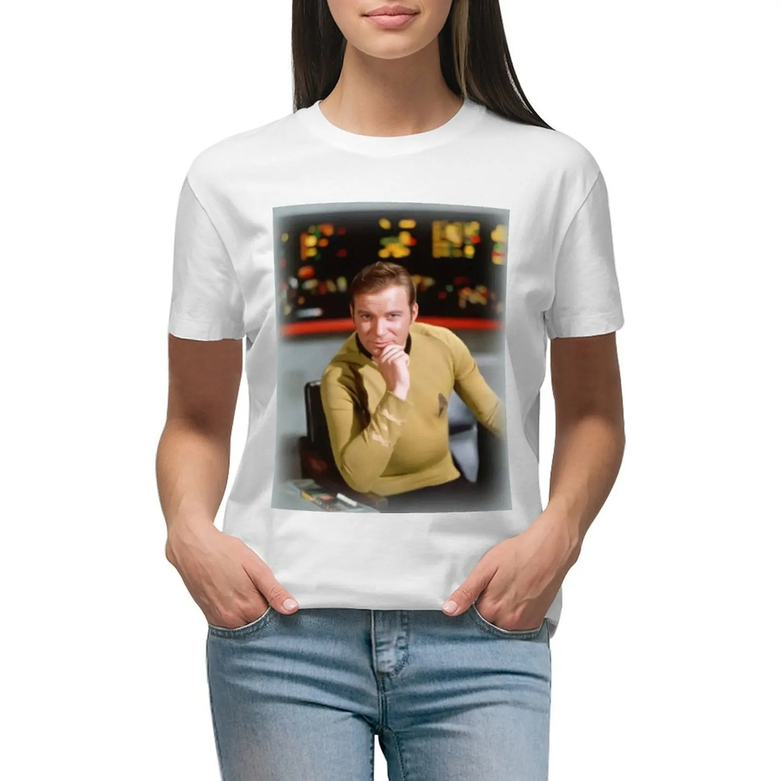 William Shatner, Actor T-shirt shirts graphic tees female kawaii clothes workout shirts for Women loose fit