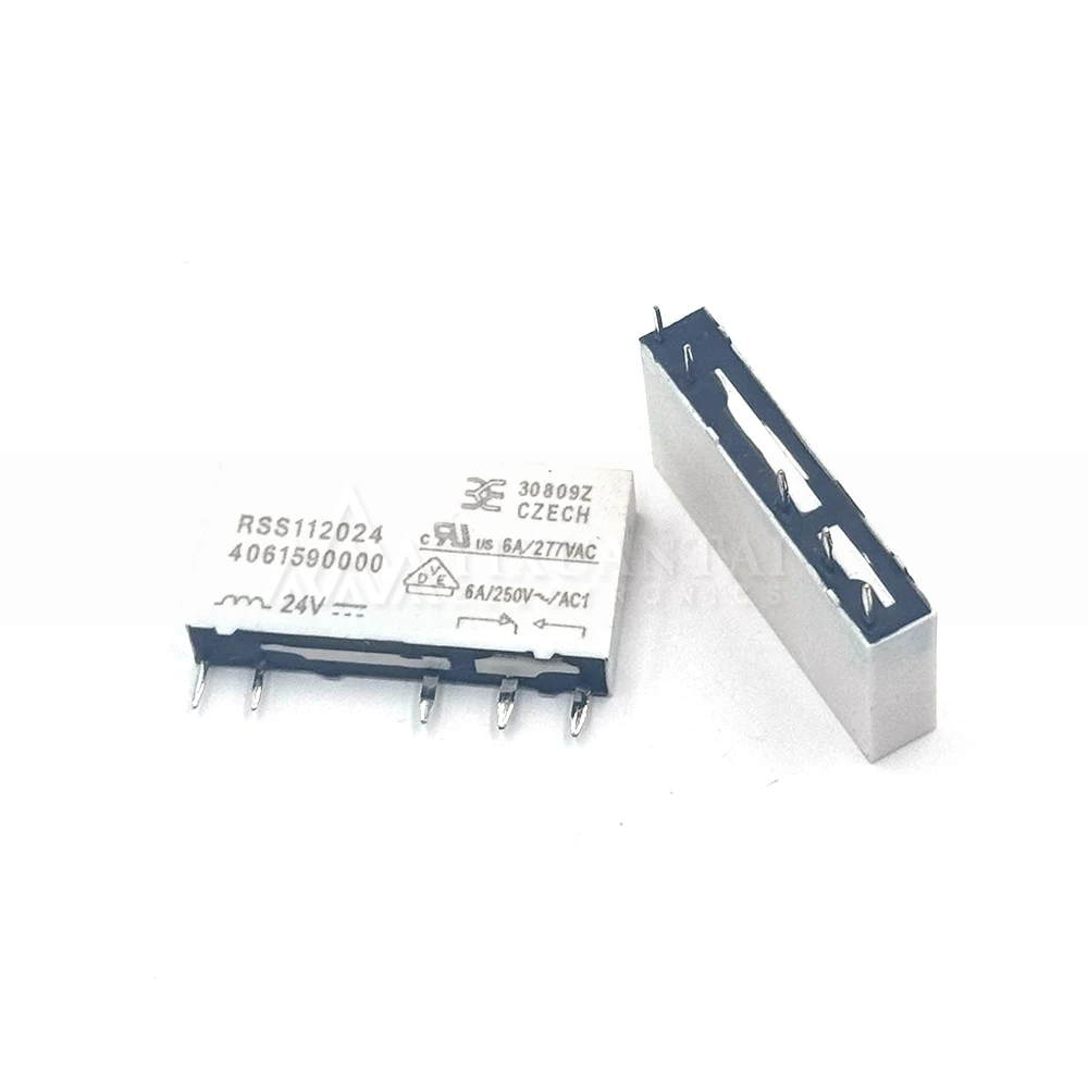 (5-10pcs) 100% New New relay RSS112024 RSS113024 5 pin one on one off 24VDC 6A New original