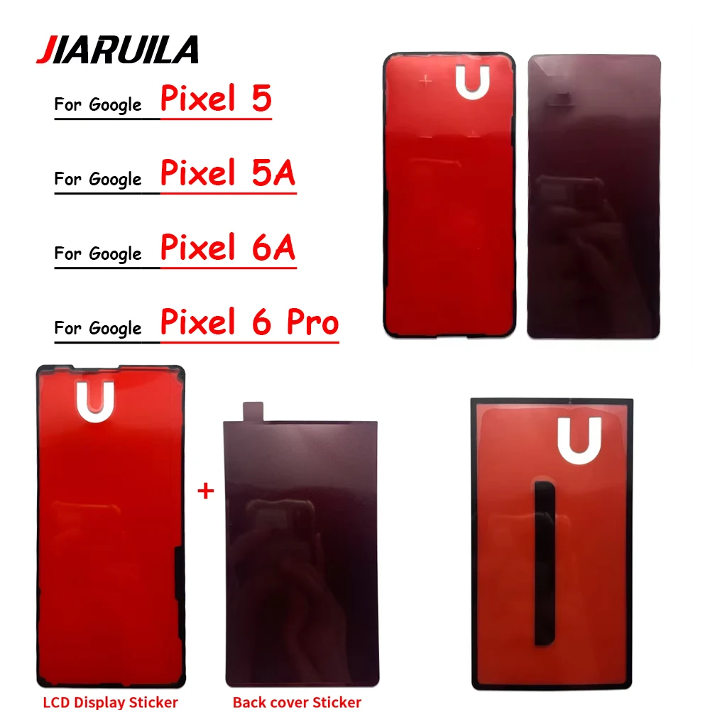 

Отличная рамка ЖК-дисплея + задняя наклейка для Google Pixel 5 5A 6 6A 6 Pro 7 7A 7 Pro Водонепроницаемая уплотнительная клейкая лента для передней панели