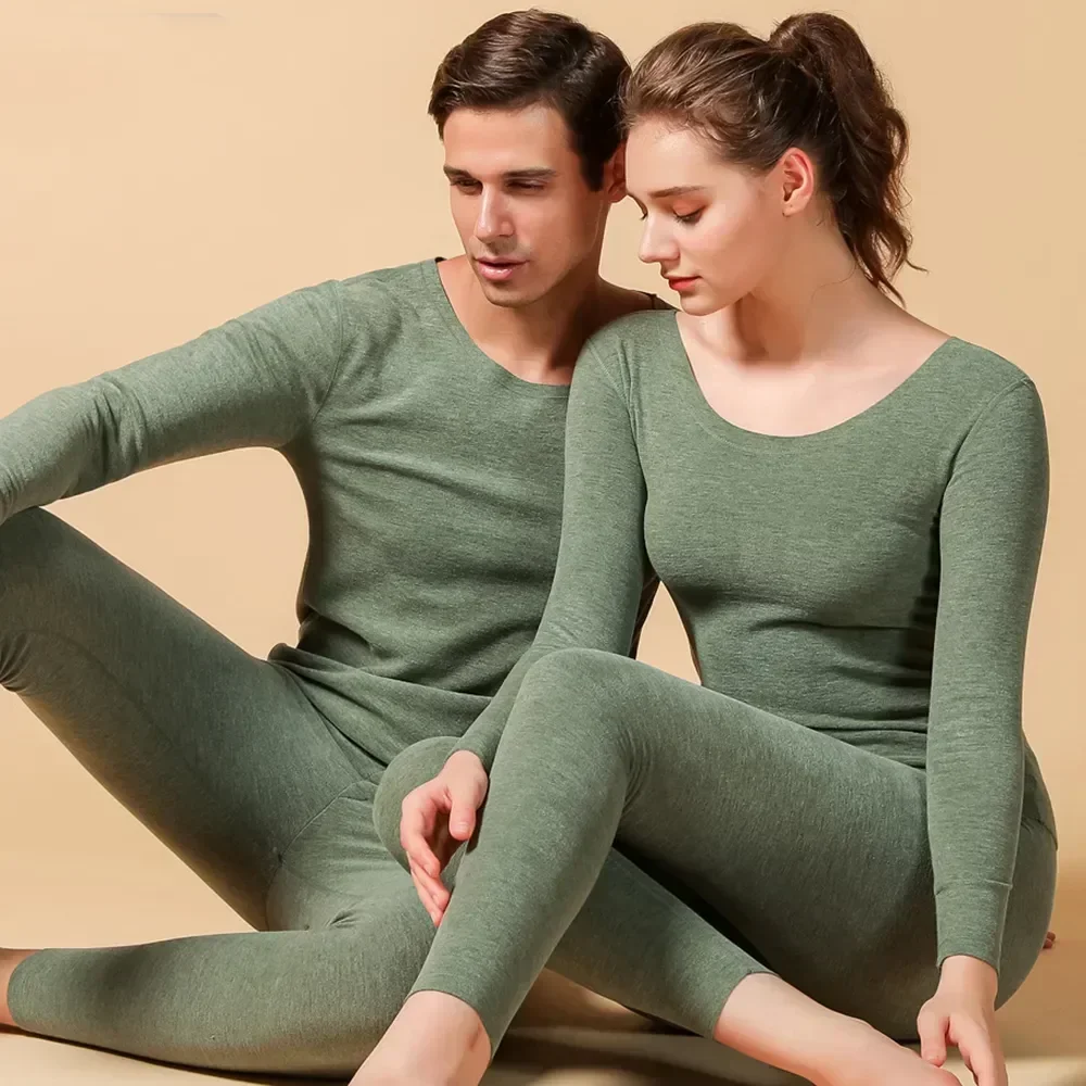 Women's Wool Men Thermal Womens Women Johns Set Premium Warm Seamless Clothing Winter Sexy Underwear Long