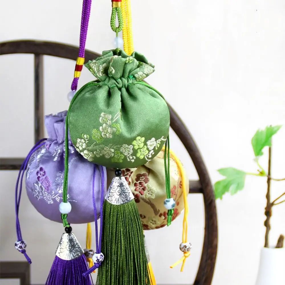 Dragon Boat Festival Bag Plum Flower Sachet Jewelry Packaging Retro Pattern Jewelry Storage Bag Brocade Small Pouch