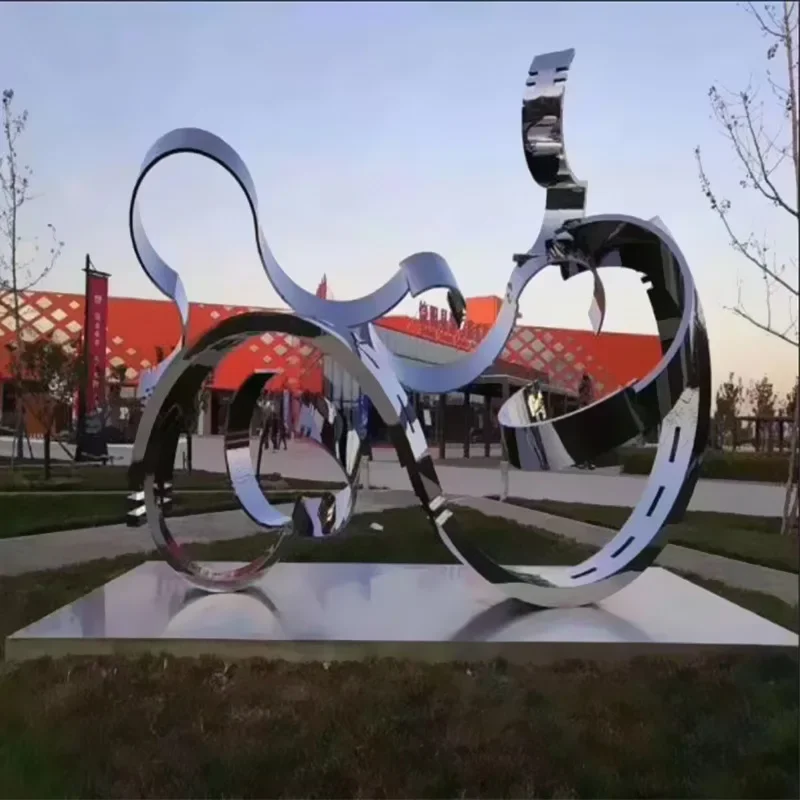 Kunststoff abstraktes Metall Outdoor Stadt Campus Wald quadratische Landschaft Ornament Glas