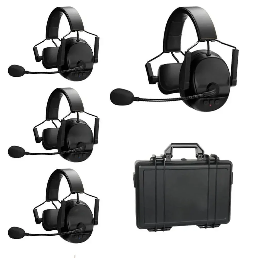 CAME TV Kuminik8 Noise Cancelling 2 Way Wireless Intercom System Headset For TV Film Production And Car Racing RC
