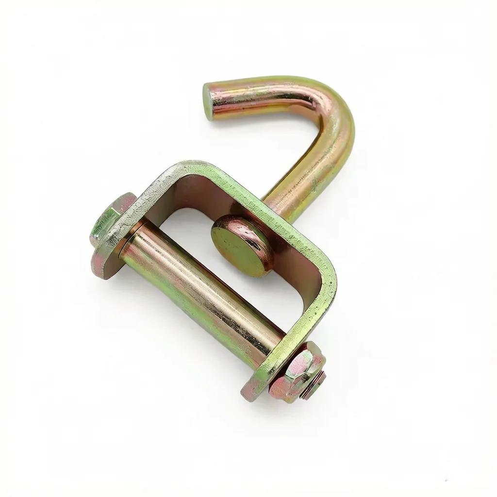 1.5‘’ 2‘’ Swivel J Tow Hook Heavy Duty for Tie Down Straps Cargo Binding Belt Hook Suitable for 38mm/50mm Wide Straps