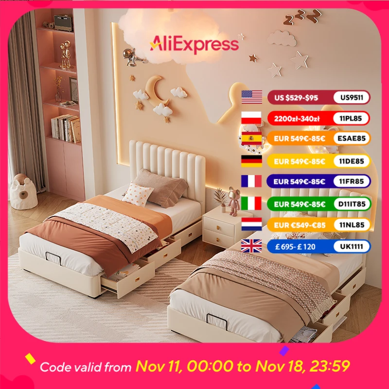 

Роскошная современная кровать принцессы для детей, девочек и мальчиков, экономия места, детские кровати, одиночный лофт, Lozko Sypialniane, мебель для спальни