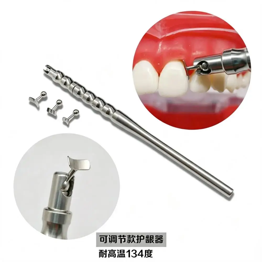 

1Set Dental Gum Separator Isolation Tool Implant Gingival Protecting Retractor With 3 Replaceable Tips Oral Surgical Tools