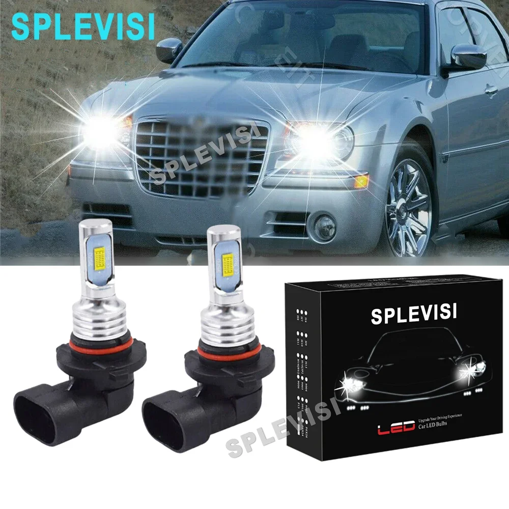 2x 9006 HB4 Low Beam LED Headlight Kit HID White For Chrysler Sebring 2007-2010 300C 2005-2009 Cadillac DeVille 2000-2005