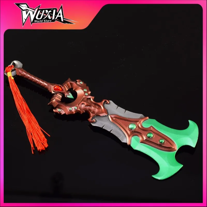 

Apolyon The Soul Render World of Warcraft Game Peripheral 21cm Two Hand Weapon Metal Sword Weapon Model Crafts Gifts Collections