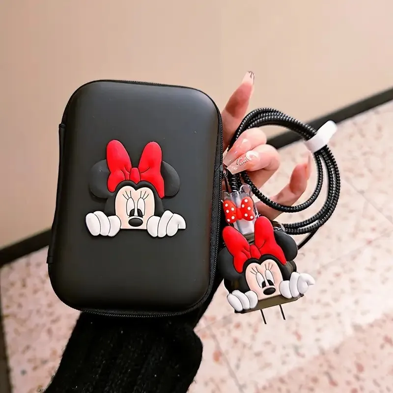 Cute Cartoon Cable Protector for iPhone / iPad 18W 20W Charger Protector Case Cable Management Phone Wire Cord Organizers