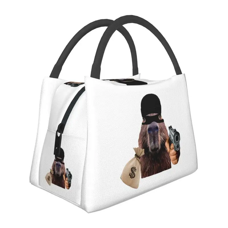 

Capybara Robber Portable Lunch Box for Women Leakproof Animal Pet Thermal Cooler Food Insulated Lunch Bag Hospital Container