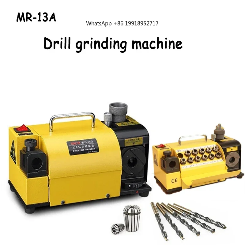 120W Drill Bit Sharpener Portable Angle Grinder CBN/SDC Disc Grinding Machine 3-13mm Drill Bits Sharpening Tool MR-13A