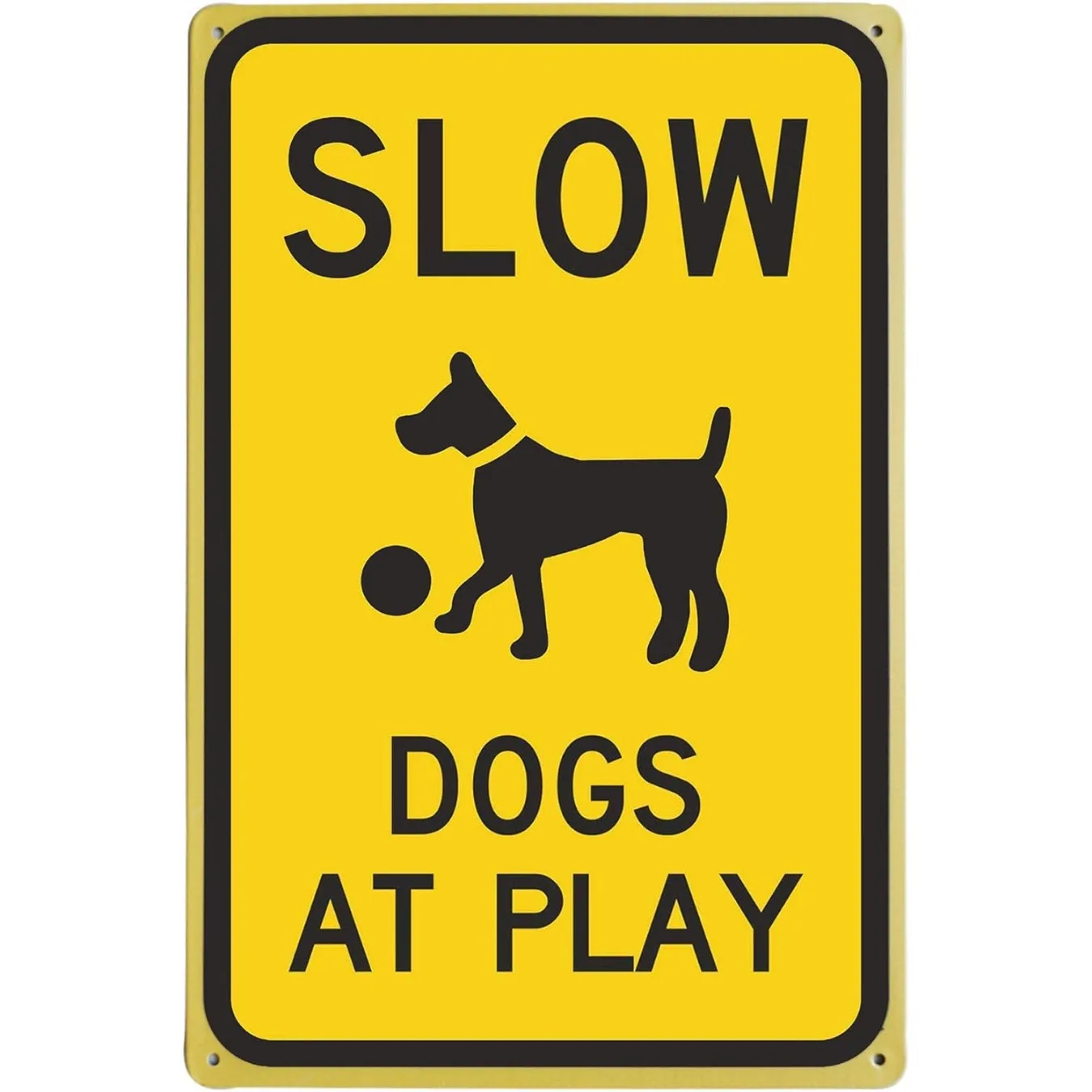 Vintage Metal Yard Sign