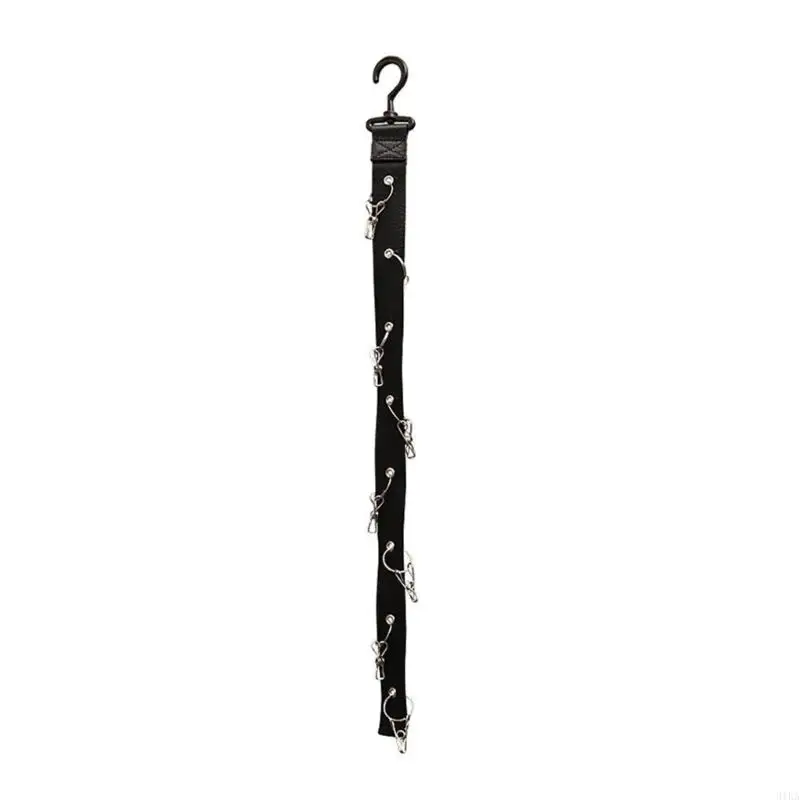 

31KA Baseball Hook Clips Hat Display Hanger with 8pcs Clips for Wall Door Closet