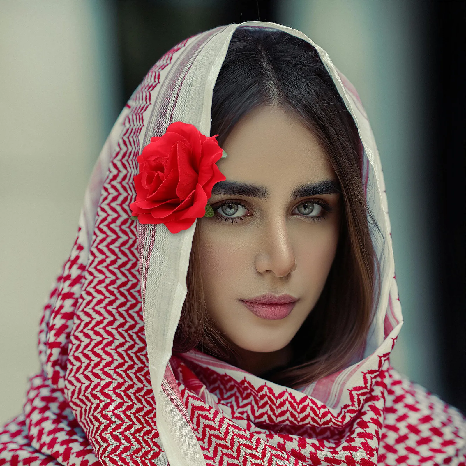 

Handmade Rose Flower Hair Accessory Clip Pin Combination Alligator Clip with Brooch Back for Party Wedding Daily Hair Flowers