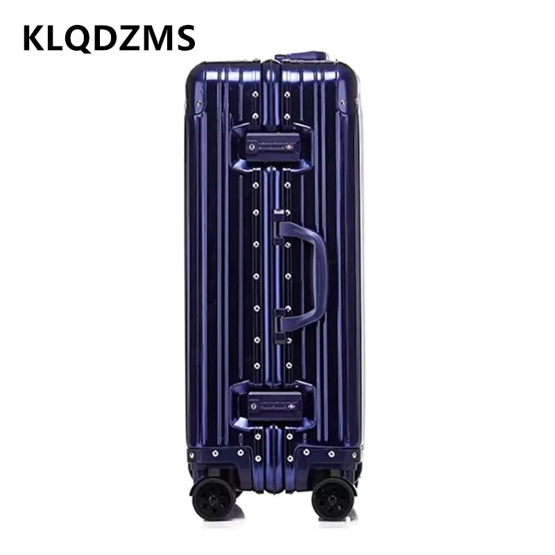 KLQDZMS Gepäck Neue Alle Aluminium Magnesium Legierung Boarding Box Herren Business Trolley Fall 20 "24" 26 "29 Zoll Roll Koffer