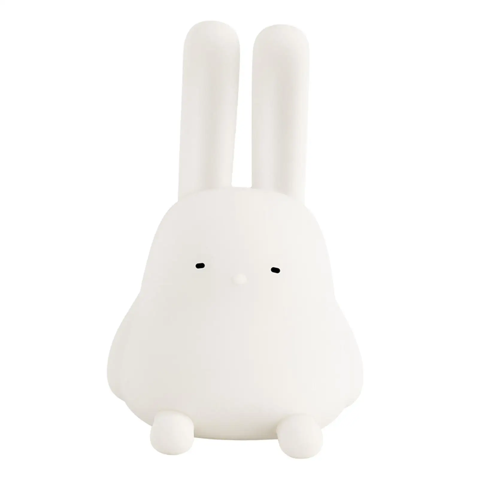 Rabbit LED Silicone Night Light 2 Brightness Adjustable for Nursery Bedside NightStand