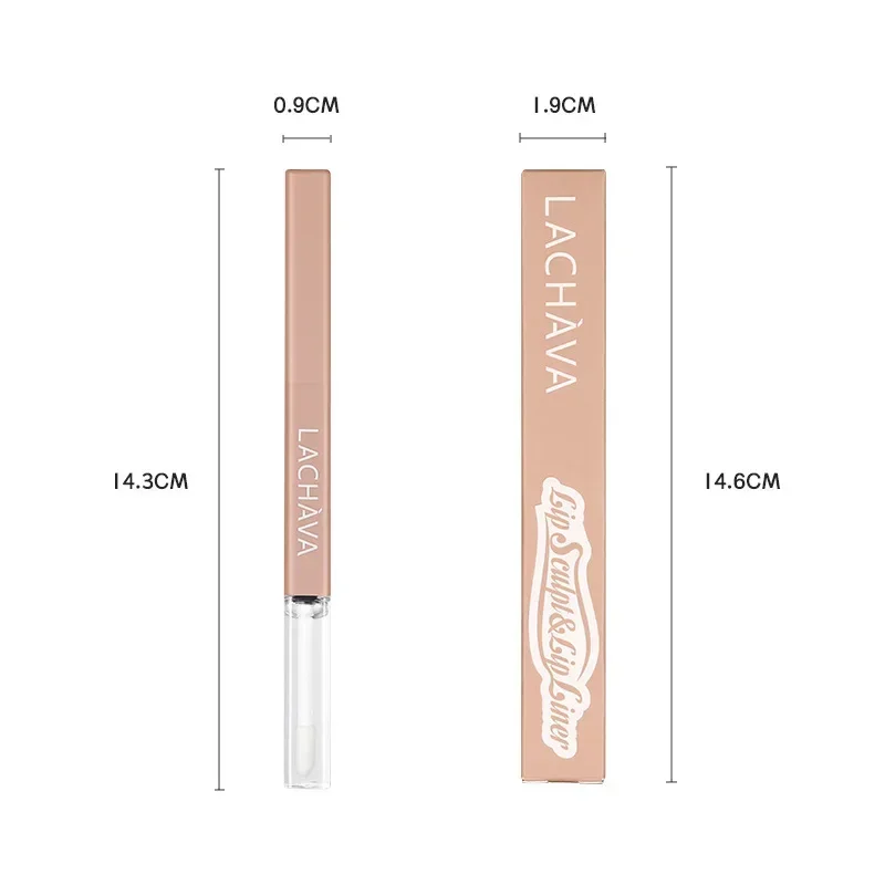 High Quality Double-end Waterproof Lipstick Lip Oil Pencil Makeup Long Lasting Sexy Red Lip Gloss Matte Lip Liner Pen Cosmetics