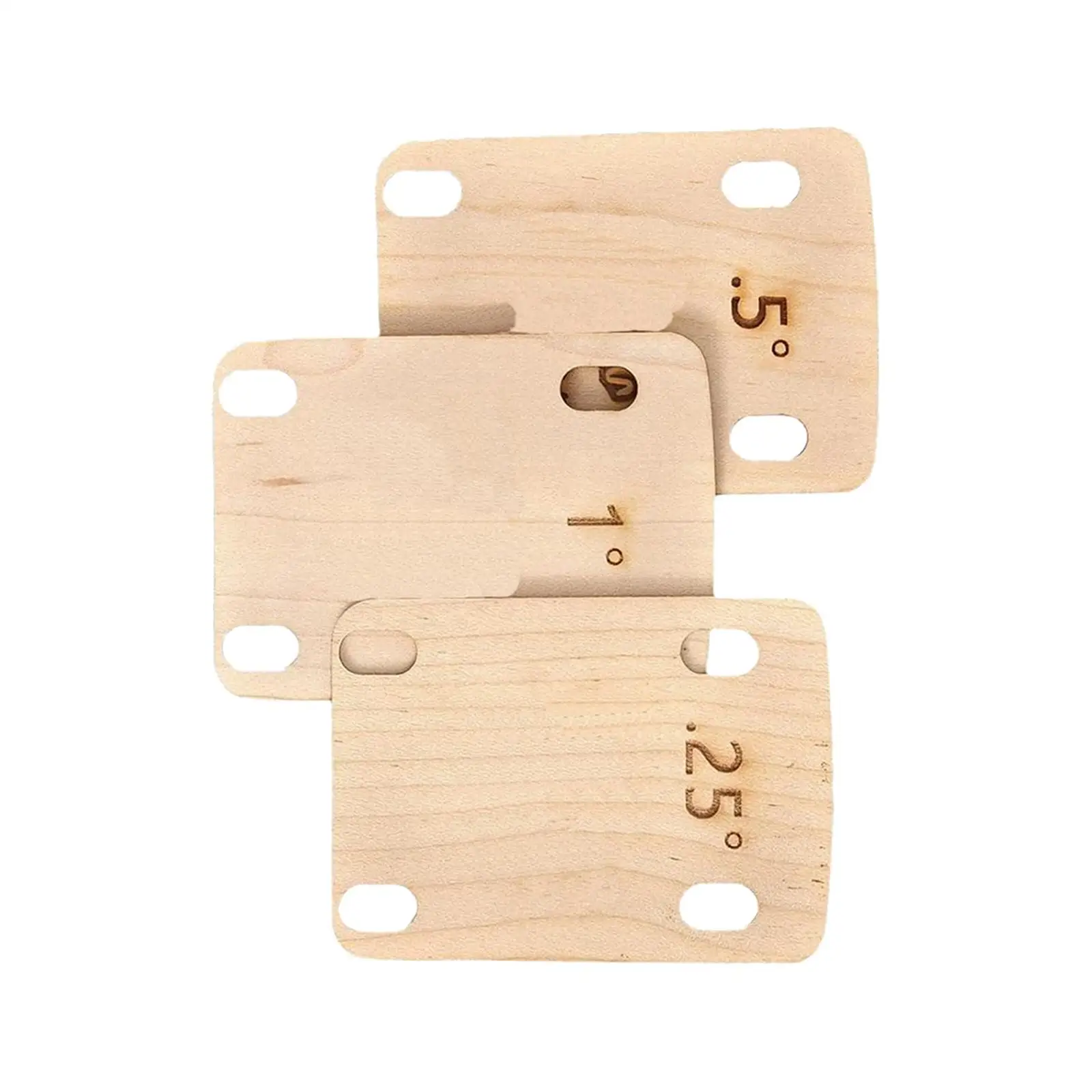 3Pcs 4 Holes Neck Plate Gasket Replacement Cushion Shim Accessory Wooden Pad Durable Guitar Neck Plate Gasket for Guitar Masters