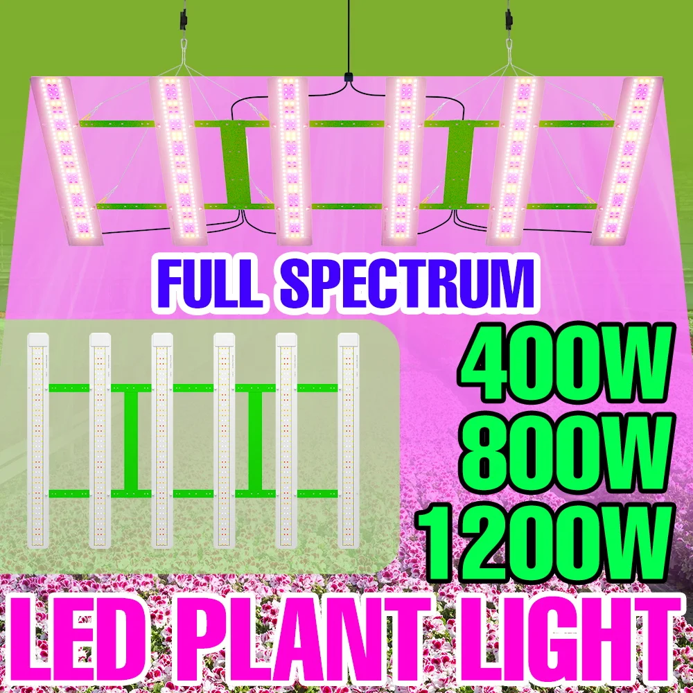 

1200W LED Grow Light 220V Full Spectrum Quantum Board Plants Lamp Greenhouse Hydroponic Vegs Flower Succulent Cultivate Lighting