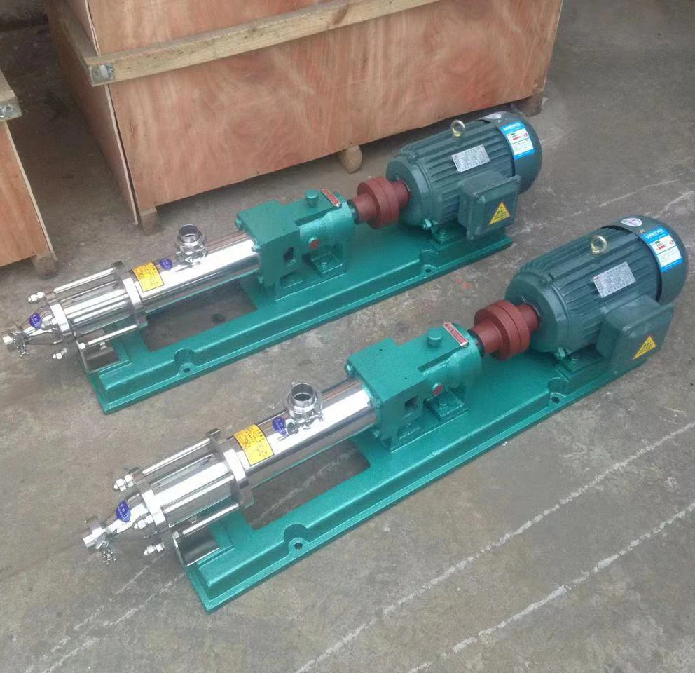 

High Viscosity Sanitary Stainless Steel Tri Clamp Single Screw Mono Pump Positive Displacement Pump