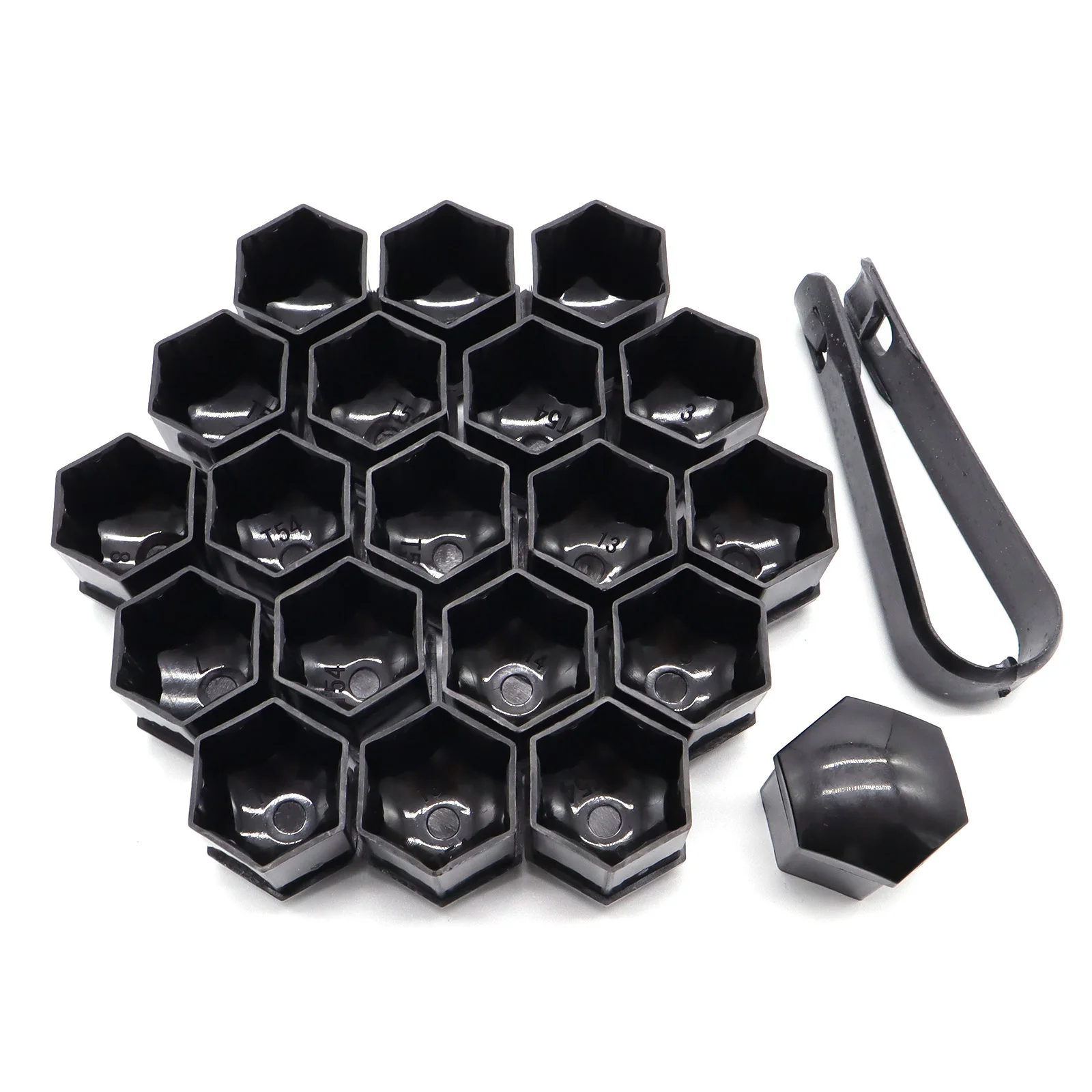 20pcs 19MM Car Wheel Nut Caps Protector Hub Tighten Cover Tyre Nut Bolts Outward Decoration Studs Hub Cap For Sedan Compact SUV