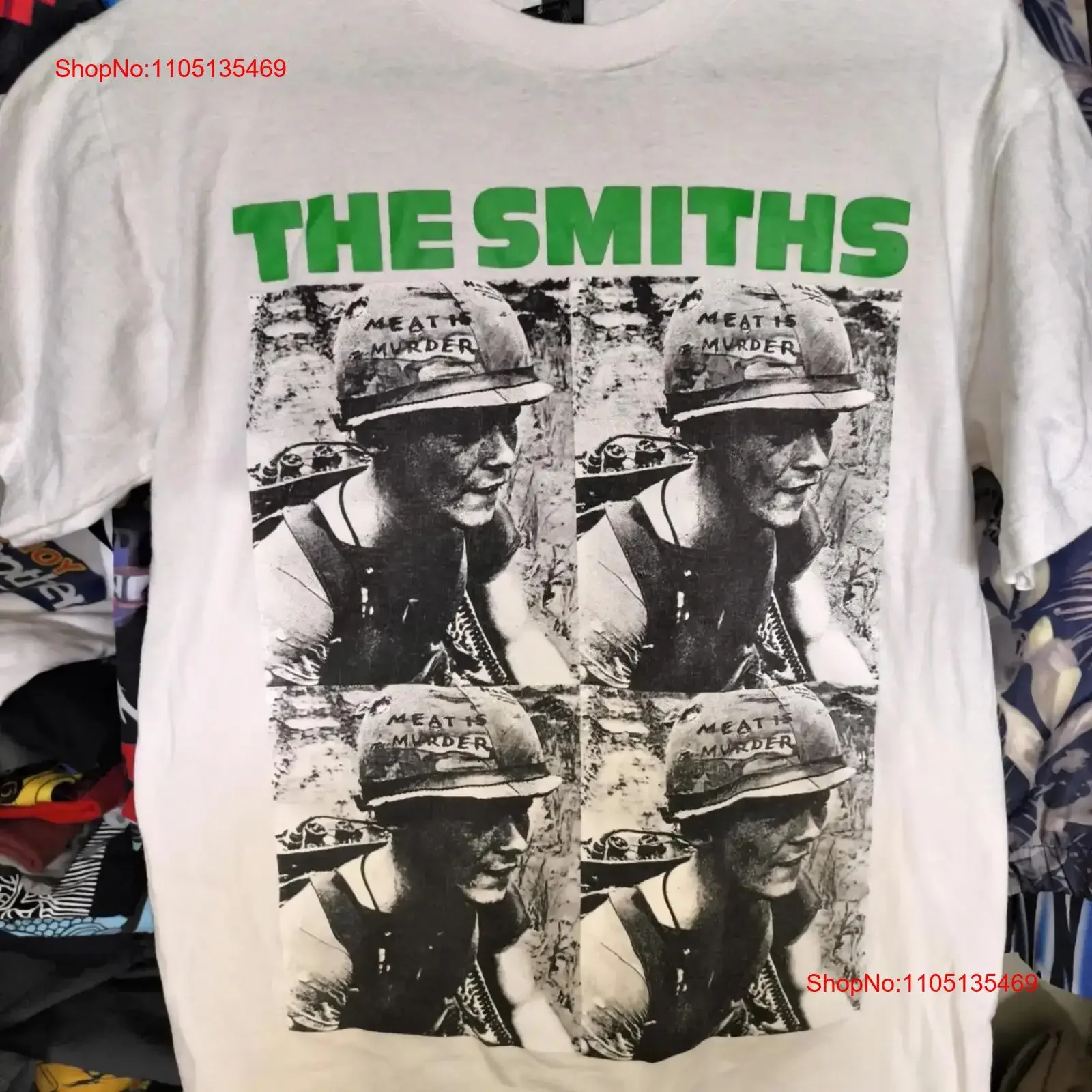 

Мясо Смита - альбом убийства, промо-сорочка среднего размера Морсиса, винтажная стираная универсальная удобная дизайнерская одежда, мягкая