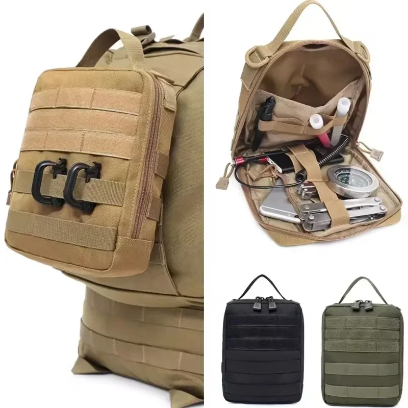 Tactical Outdoor Medical Gear Bag with Molle Straps for Hunting, Camping, and Survival Equipment Storage - view 5