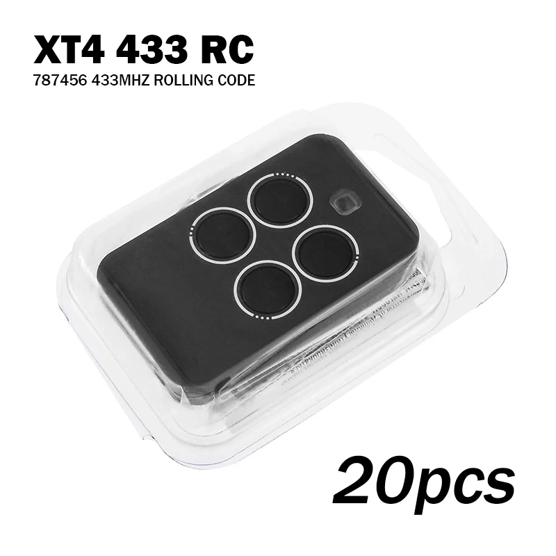 

New Version Electric Garage Gate Remote Control For FAAC 787456 XT4 433 RC 787452 433MHz Rolling Code Garage Door Transmitter