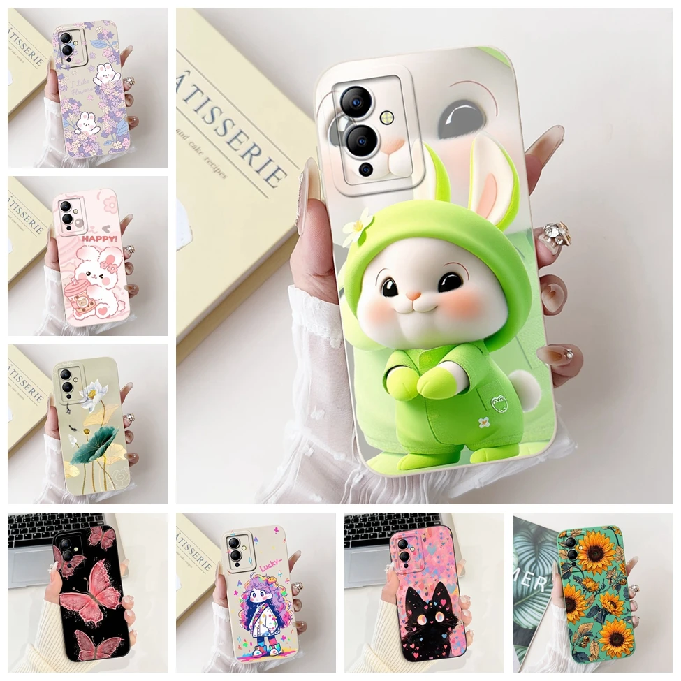 

Чехол для Infinix Note 12i, силиконовый чехол с милыми кавайными роскошными цветами, противоударный бампер, чехол для телефона Infinix Note12i X6819
